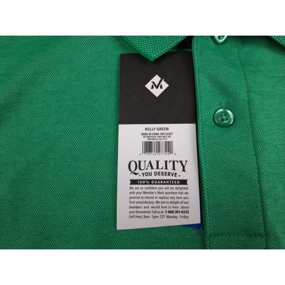 Fun Green Polo Short Sleeve Shirt Makers Mark XL - Picture 6 of 11